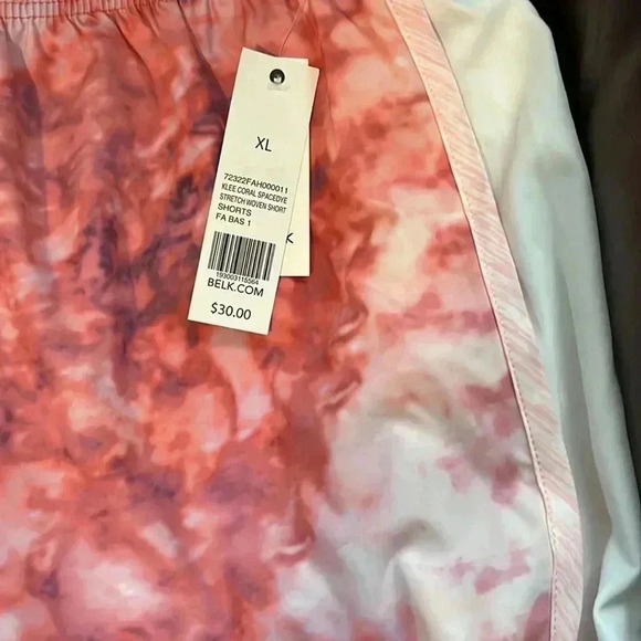 🆕 Zelos Peach Colored Tye Die Shorts Size XL - Picture 2 of 7